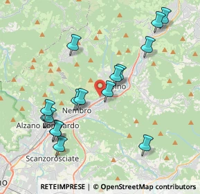 Mappa Via Case Sparse Europa, 24027 Nembro BG, Italia (4.08313)