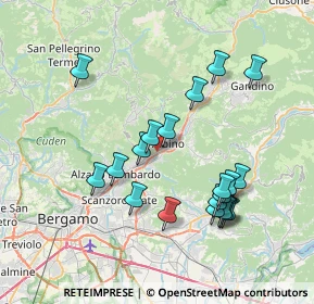 Mappa Via Case Sparse Europa, 24027 Nembro BG, Italia (7.382)