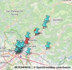 Mappa Via Case Sparse Europa, 24027 Nembro BG, Italia (8.58176)