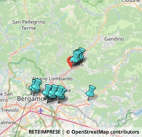 Mappa Via Case Sparse Europa, 24027 Nembro BG, Italia (6.82474)