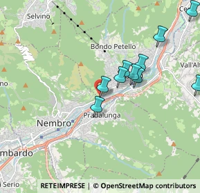 Mappa Via Case Sparse Europa, 24027 Nembro BG, Italia (2.02273)