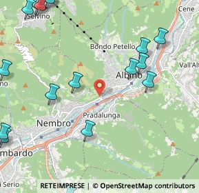 Mappa Via Case Sparse Europa, 24027 Nembro BG, Italia (3.275)