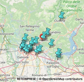 Mappa Via Case Sparse Europa, 24027 Nembro BG, Italia (11.889)