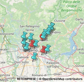 Mappa Via Case Sparse Europa, 24027 Nembro BG, Italia (9.6475)