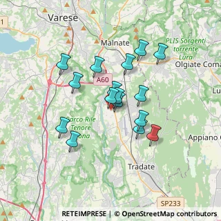 Mappa Via Grandi, 21043 Castiglione Olona VA, Italia (2.835)