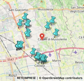 Mappa Via Eliodoro Farronato, 36060 Romano D'ezzelino VI, Italia (1.967)