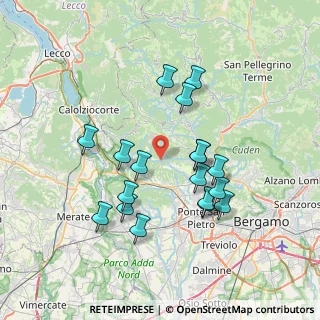 Mappa Via Cà Quarengo, 24030 Palazzago BG, Italia (6.76778)