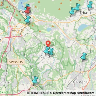 Mappa Via degli Arconi, 22063 Cantù CO, Italia (6.24273)