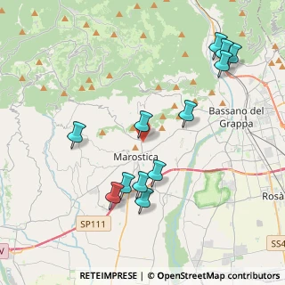 Mappa Via G. B. Busatta, 36063 Marostica VI, Italia (4.29083)