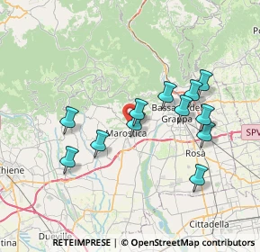 Mappa Via G. B. Busatta, 36063 Marostica VI, Italia (6.61167)