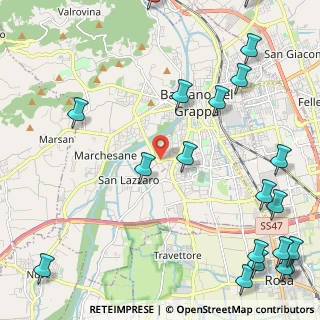 Mappa Via Maresciallo Maggiore CC Oreste Leonardi, 36061 Bassano del Grappa VI, Italia (3.3)
