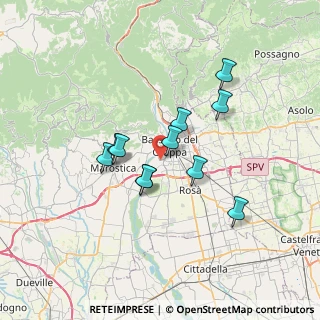 Mappa Via Maresciallo Maggiore CC Oreste Leonardi, 36061 Bassano del Grappa VI, Italia (5.53818)