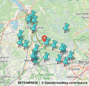 Mappa SP 178, 24030 Caprino Bergamasco BG, Italia (7.4695)