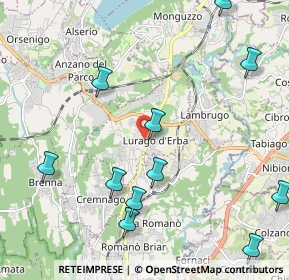 Mappa Via Alessandro Manzoni, 22046 Lurago D'erba CO, Italia (2.55091)
