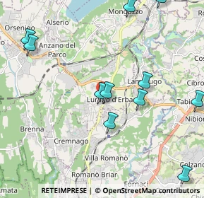 Mappa Via Alessandro Manzoni, 22046 Lurago D'erba CO, Italia (2.58833)