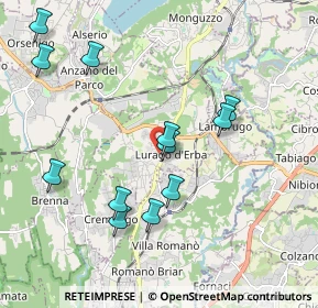 Mappa Via Alessandro Manzoni, 22046 Lurago D'erba CO, Italia (2.00083)