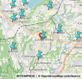 Mappa 22046 Lurago D'erba CO, Italia (2.8)