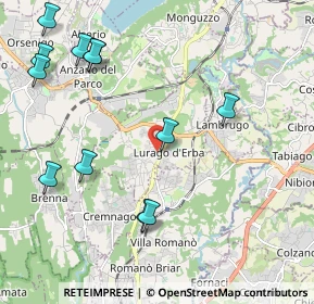 Mappa Via Alessandro Manzoni, 22046 Lurago D'erba CO, Italia (2.48417)