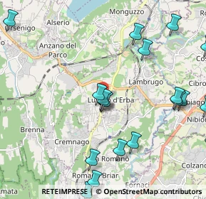 Mappa Via Alessandro Manzoni, 22046 Lurago D'erba CO, Italia (2.697)