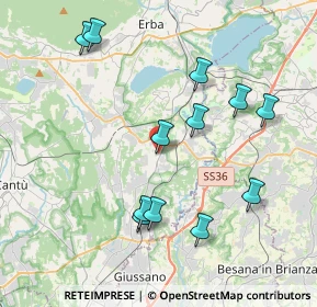 Mappa Via Alessandro Manzoni, 22046 Lurago D'erba CO, Italia (4.03667)