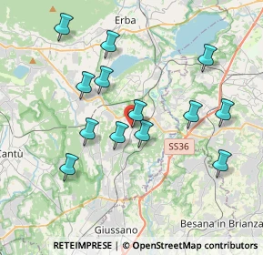 Mappa Via Alessandro Manzoni, 22046 Lurago D'erba CO, Italia (3.66846)