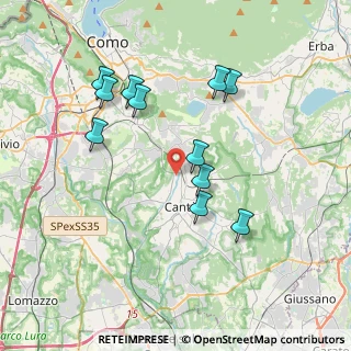 Mappa Via Vincenzo Gioberti, 22063 Cantù CO, Italia (3.57818)