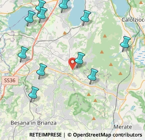 Mappa Via Valmara, 23884 Castello di Brianza LC, Italia (4.92273)