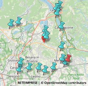 Mappa Via Valmara, 23884 Castello di Brianza LC, Italia (9.3695)