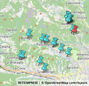 Mappa Via Cà Curti, 24030 Palazzago BG, Italia (2.035)