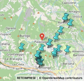 Mappa Via Cà Curti, 24030 Palazzago BG, Italia (1.968)