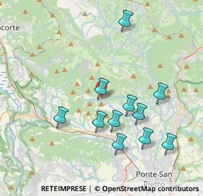 Mappa Via Cà Curti, 24030 Palazzago BG, Italia (3.74545)