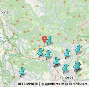 Mappa Via Cà Curti, 24030 Palazzago BG, Italia (5.06)