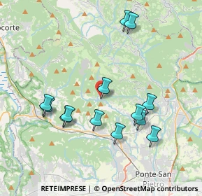Mappa Via Cà Curti, 24030 Palazzago BG, Italia (3.82308)