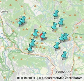 Mappa Via Cà Curti, 24030 Palazzago BG, Italia (3.38615)