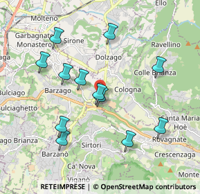 Mappa Via R. Gandhi, 23884 Castello di Brianza LC, Italia (1.87167)