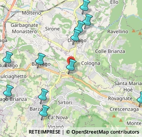Mappa Via R. Gandhi, 23884 Castello di Brianza LC, Italia (2.74167)