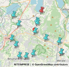 Mappa Via R. Gandhi, 23884 Castello di Brianza LC, Italia (4.78933)