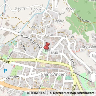 Mappa Viale IV Novembre, 18, 11027 Saint-Vincent, Aosta (Valle d'Aosta)