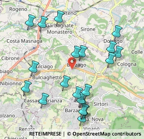 Mappa Via Vignate, 23890 Barzago LC, Italia (2.1915)