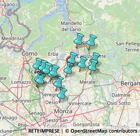 Mappa Via Vignate, 23890 Barzago LC, Italia (10.93588)