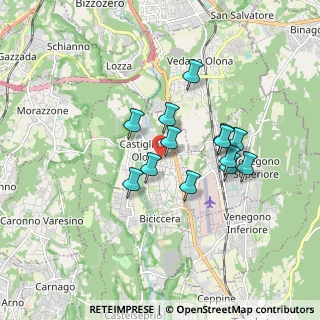 Mappa Via Verdi, 21043 Castiglione Olona VA, Italia (1.38923)