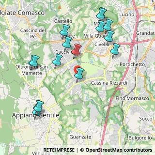 Mappa Via Giuseppe Ungaretti, 22070 Bulgarograsso CO, Italia (2.33938)