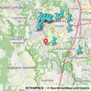 Mappa Via Giuseppe Ungaretti, 22070 Bulgarograsso CO, Italia (2.13706)