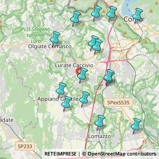 Mappa Via Giuseppe Ungaretti, 22070 Bulgarograsso CO, Italia (4.57)
