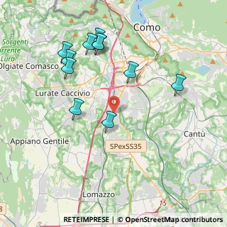 Mappa Via Giuseppe Giusti, 22073 Fino Mornasco CO, Italia (4.13091)
