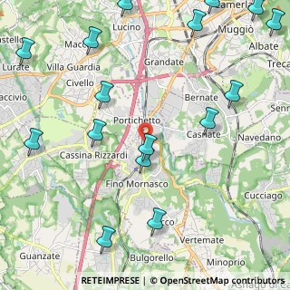 Mappa Via Giuseppe Giusti, 22073 Fino Mornasco CO, Italia (2.95813)