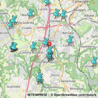Mappa Via Giuseppe Giusti, 22073 Fino Mornasco CO, Italia (2.5415)