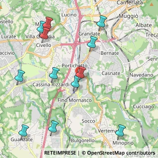 Mappa Via Giuseppe Giusti, 22073 Fino Mornasco CO, Italia (2.76154)