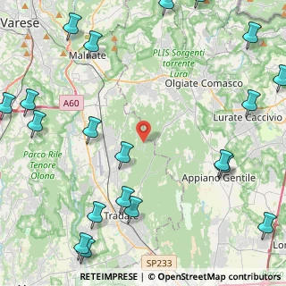 Mappa Via Pianbosco, 21040 Venegono Superiore VA, Italia (6.5785)