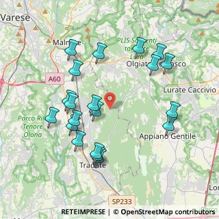 Mappa Via Pianbosco, 21040 Venegono Superiore VA, Italia (4.029)